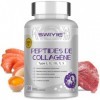 Swiyie Complexe de peptides de collagène Swiyie 5 types : I, II, III, V et X – 1800 mg par portion | 120 capsules | Complém