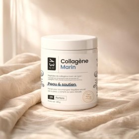 13 By HC Collagène Marin en Poudre Type I avec Acide Hyaluronique et Vitamines B, Goût Orange Naturel, 300g, 29 Portions, Sou