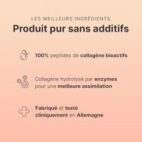 SHEKO Collagène en poudre 3x 450g - Hydrolysat de collagene bioactif - Peptides de type 1, 2, 3 - Collagene en poudre - Quali...