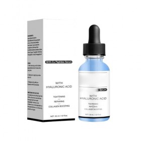 Sérum visage aux peptides de cuivre, avec acide hyaluronique - Sérum visage anti-âge pour les rides, raffermissant et hydrata