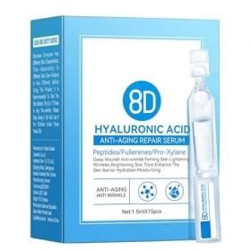 Lot de 30 ampoules de sérum à lacide hyaluronique jetables, soin quotidien intensif pour le visage, cure hebdomadaire concen