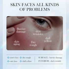 Lot de 30 ampoules de sérum à lacide hyaluronique jetables, soin quotidien intensif pour le visage, cure hebdomadaire concen