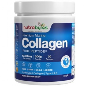 Poudre de collagène marin 10 000 mg Protéines hydrolysées de poisson sauvage non aromatisées de type 1 et 3 Peptides pour fem