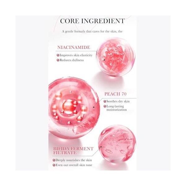Niacinamide 70% Sérum, acide hyaluronique, sérum à points noirs, anti-âge et anti-rides, convient à tous les types de peau, a