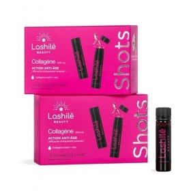 Lashilé Beauty - Complément Alimentaire - Anti-âge Global - Shots Collagène Marin 5000 mg - Type 1 et 3 -Nutricosmétique à bo...