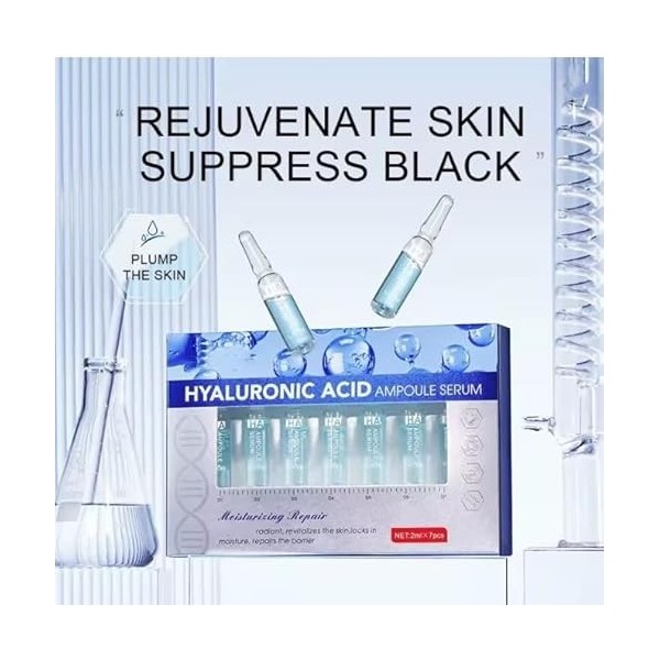 Sérum à lacide hyaluronique ultra hydratant, sérum facial à lacide hyaluronique, sérum hydratant pour le visage, lifting et