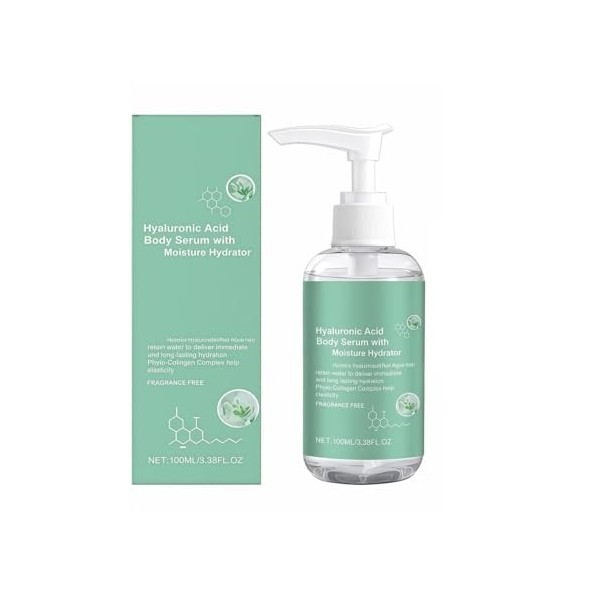 Le sérum hydratant corporel à lacide hyaluronique est une essence à lacide hyaluronique adaptée au corps, possède une formu A...