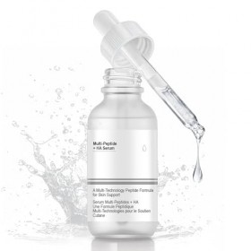 Sérum Multi-Peptides + Acide Hyaluronique, Serum Acide Hyaluronique Visage, Serum Anti Age, Hydrate et Illumine Teint, Atténu