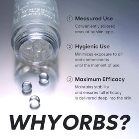 Sérum Orb Tout-en-Un : Acide Hyaluronique, PDRN, Glutathion, Niacinamide - Coffret de 20 g de capsules pour une hydratation i