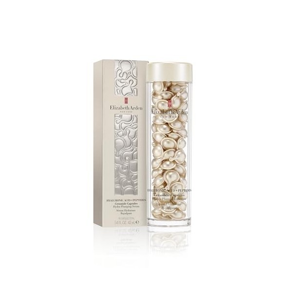 Elizabeth Arden - Capsules dAcide Hyaluronique + Peptides et Céramides, Sérum Hydratant et Repulpant, Formule Soyeuse et Lég ...