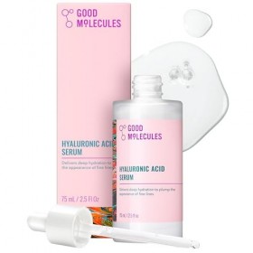 Good Molecules Sérum à lacide hyaluronique 75 ml – Hydration profonde pour peaux sèches, formule non grasse pour hydrater, p