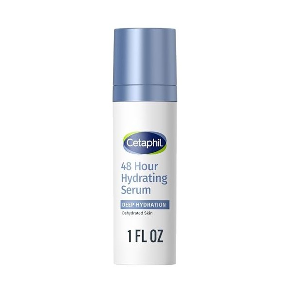 CETAPHIL Sérum dactivation en profondeur sans parfum 48 heures, 30 ml, 48 heures de peau sèche, soin du visage pour peaux se
