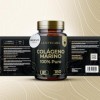 Collagene Marin Hydrolysé | 180 Collagène Marin Gélules, Peptides de Collagène Hydrolysé, Protéines de Collagène - Os, Muscle