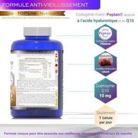 COLLAGENE MARIN PEPTAN® - Type 1 Collagène pur et naturel breveté français + acide hyaluronique + magnésium + astaxanthine + 