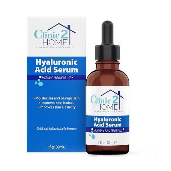 Clinic2Home Crème Hyaluronique 50g – Crème anti-rides jour & nuit à lacide hyaluronique. Hydrate, lisse les ridules & amél