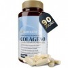Suhealth Collagene et Acide Hyaluronique av Q10, Magnésium et Vitamines 90 Gélules - Collagene Marin Acide Hyaluronique - Col