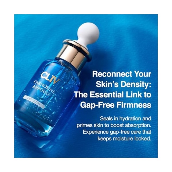 CLIV Ampoule De Carnosine, Sérum Visage Hydratant Et Lissant Coréen À La Carnosine, Au Rétinol Et Aux Peptides, Pour Une Hydr