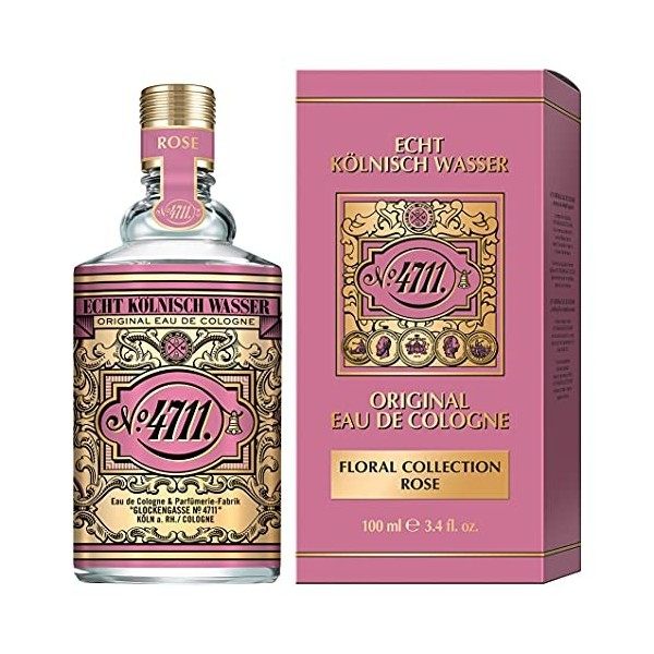 Eau de Cologne Originale 4711® I Collection florale – ROSE - Eau de Cologne - Réinterprétation florale de licône - Romantiqu