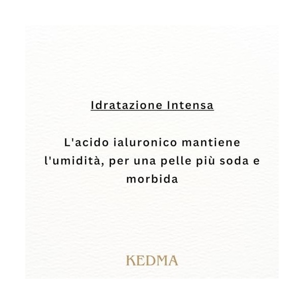 Kedma - Gold Mine Hyaluronic Acid Capsules - Capsules à lAcide Hyaluronique pour Hydratation et Fermeté de la Peau - Réduit 