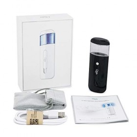 Qlife Hydrogen Générateur deau riche pour la peau et le visage, Hydrogen Rich Generator noir 