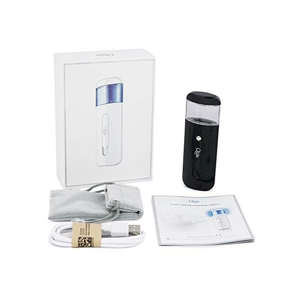Qlife Hydrogen Générateur deau riche pour la peau et le visage, Hydrogen Rich Generator noir 