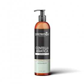 Lyfetrition Centella Asiatica Cica Sérum – Grand flacon de 37 ml – Sérum anti-âge pour peaux sensibles – Stimule la productio