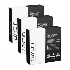 LAYZIN Poudre de Collagène pour Femmes avec Collagène Verisol®, Acide Hyaluronique & Vitamine C – Formule Beauté Anti-Âge pou...