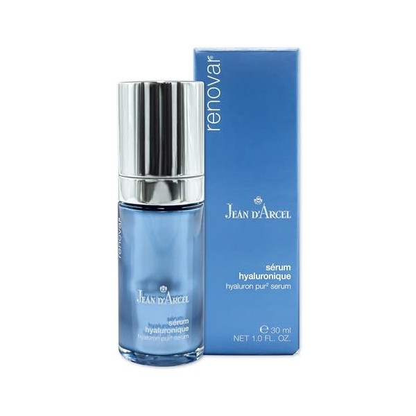 JEAN DARCEL Renovar Sérum hyaluronique - Sérum à lacide hyaluronique contre les rides - Avec acide hyaluronique à poids mol