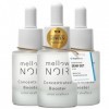 mellow NOIR Booster concentré de 3 x 15 ml | raffermissant immédiatement | Sérum pour le visage à lacide hyaluronique | Séru