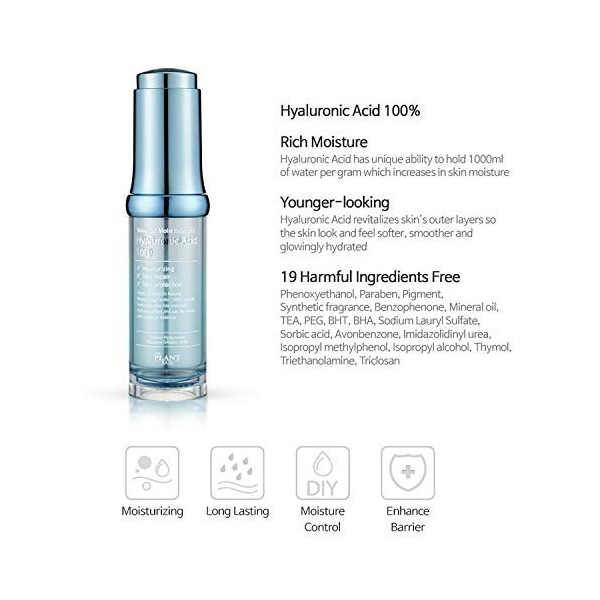 Waterfall Moist Balanced Hyaluronic Acid 100 Moisturizing Ampoule 20ml, Rich Moisture, Korean Skincare, Facial Ampoule, Parab