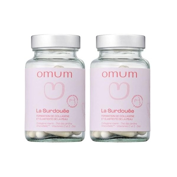 OMUM - La Surdouée - Complément Alimentaire au collagène marin - Elasticité, hydratation beauté de la peau - Compatible gross...
