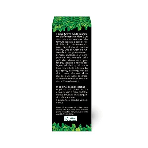 Acido ialuronico per viso anti age con Olio di Argan - 30 ml