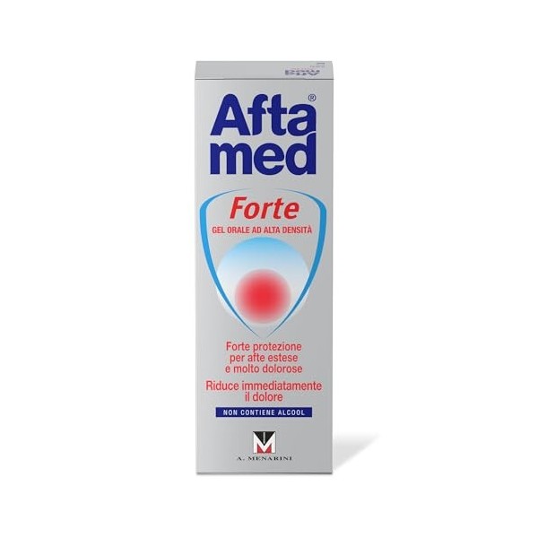 Aftamed Gel Bouclier indiqué pour Afte, stomatite Aftose, lésions de la cavité buccale - Tube de 8 ML Acide hyaluronique