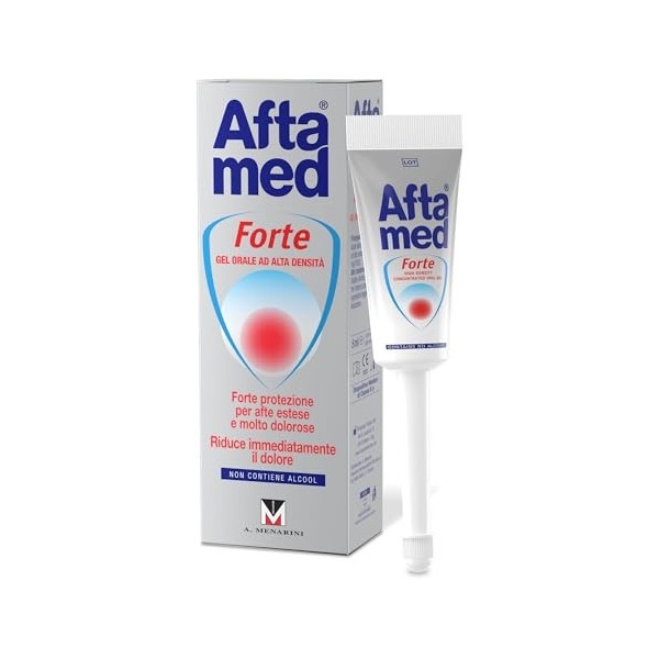 Aftamed Gel Bouclier indiqué pour Afte, stomatite Aftose, lésions de la cavité buccale - Tube de 8 ML Acide hyaluronique