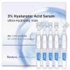 Sérum à lacide hyaluronique à 3 % - Viaux ultra hydratants - Hyaluron Ultra pour le visage - Sérum à lacide hyaluronique re