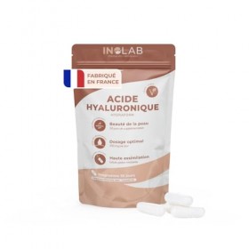 INOLAB | Acide Hyaluronique Haute Absorption 20-50 kDa | Beauté Peau & Hydratation Intense | Haute assimilation Gélules Gastr