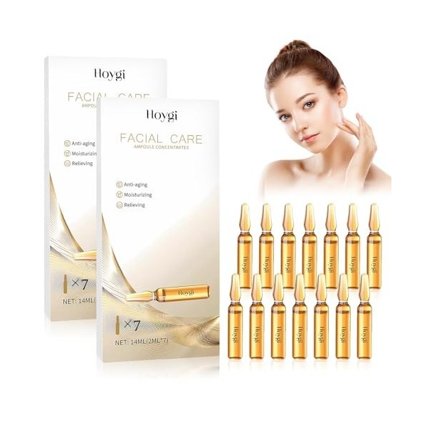 Microneedling Serum,Hyaluronic Aqua Solution Ampoule,Microneedling visage,Hyaluronic Acid Ampoule Sérum Concentré,soin hydrat...