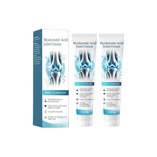 Arthroheal Hyaluronic Acid Joint Repair Cream, Hyaluronic Joint Cream, Arthroheal Crème Réparatrice pour Articulations à Lac