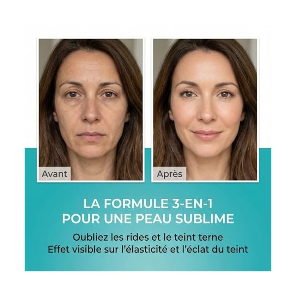 Complexe Collagène Marin 1000mg avec Magnésium + Silicium - 60 Gélules Végétales - Peau Hydratée Articulations - Peptides Hyd