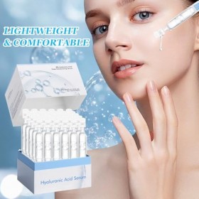 WAWJ® Sérum Visage Anti-Rides & Anti-Âge - 3% Acide Hyaluronique Pur - Serum Visage Hydratant, 30 Flacons Monodoses, Hydratat