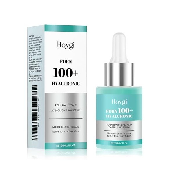 Hyaluronic Acid 100 Sérum hydratant hyaluronique hydratant pour le visage, acide hyaluronique, niacinamide, peau de verre 30