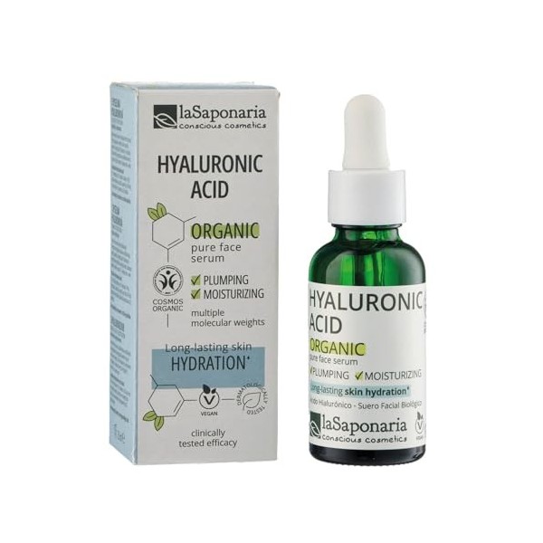 LASAPONARIA ACIDO HIALURONICO antiedad-hidratante 30ml. – favorise le bien-être lorsqu’il est utilisé de façon continue, supp
