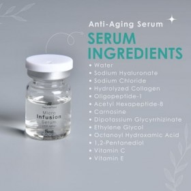 Sérum Anti-Âge 5ml – Ampoules Avancées à l’Acide Hyaluronique pour Hydrater la Peau, Lisser les Rides, Solution Tout-en-Un Mi...