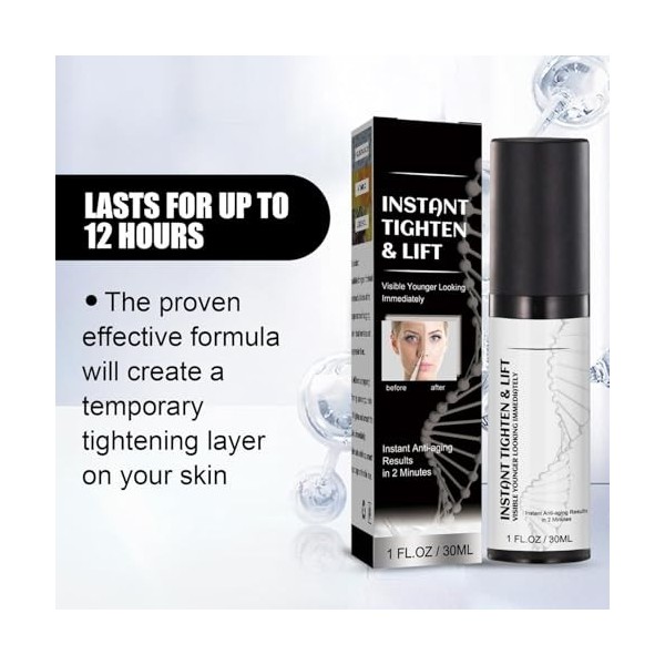 Anti Rides Puissant Immediat,Serum Visage de VE,Collagène,Serum acide hyaluronique visage,Acide hyaluronique serum,Sérum Raff...