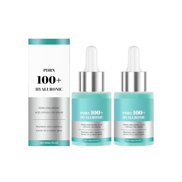 Sérum en capsules dacide hyaluronique 100 g - Sérum hydratant anti-âge pour le visage à lacide hyaluronique pour les ridule A...