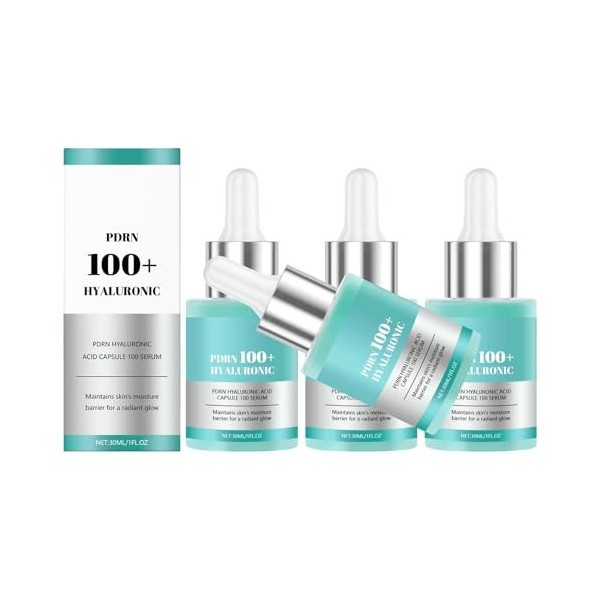 Sérum en capsules dacide hyaluronique 100 g - Sérum hydratant anti-âge pour le visage à lacide hyaluronique pour les ridule A...