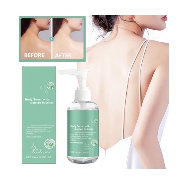 Hyaluronic Acid Serum for Body, Sérum à lacide Hyaluronique pour le Corps, Sérum Hydratant pour Peaux Sèches, Hydratant Quot ...
