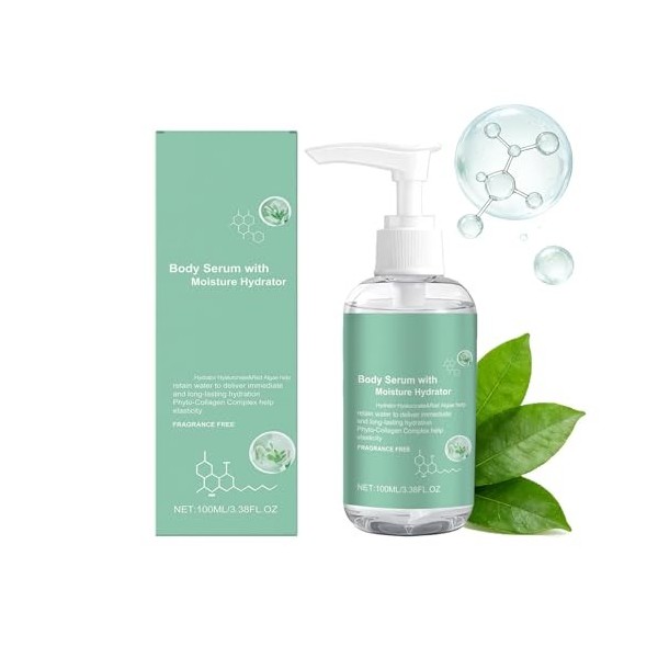 Hyaluronic Acid Serum for Body, Sérum à lacide Hyaluronique pour le Corps, Sérum Hydratant pour Peaux Sèches, Hydratant Quot ...