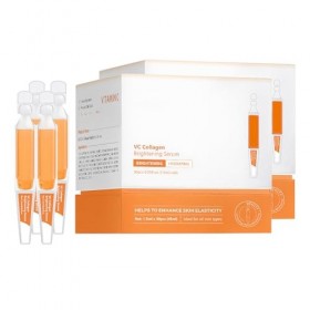 Sérum visage à la vitamine C avec acide hyaluronique, glutathion, vitamine E et niacinamide, sérum anti-âge pour le visage co...