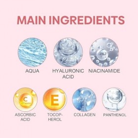 3 PCS Skin Vitamin Serum, 5 in 1 Anti Wrinkle Firming Serums, Full Face and Body, Wrinkle Lifting and Firming Essence, Nouris